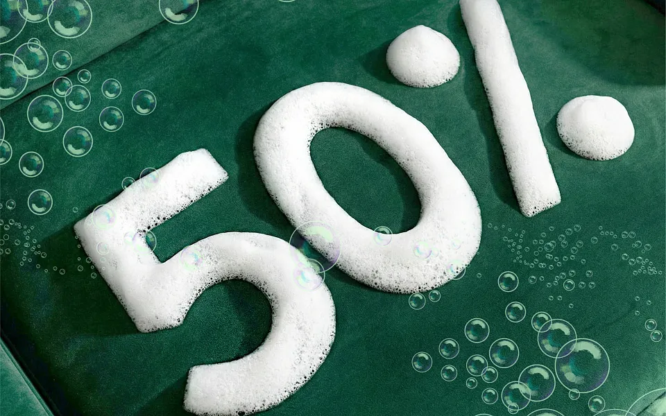 -50%Скидка на химчистку при заказе генеральной уборки с 1 по 10 марта